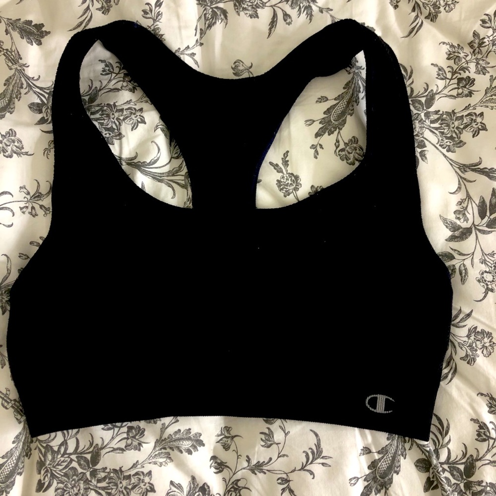 Champion black sports bra